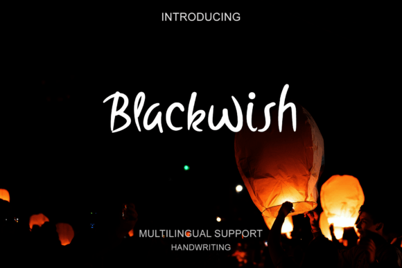 Blackwish: A Handwritten Font That Adds Charm to Your Craft and Product Designs