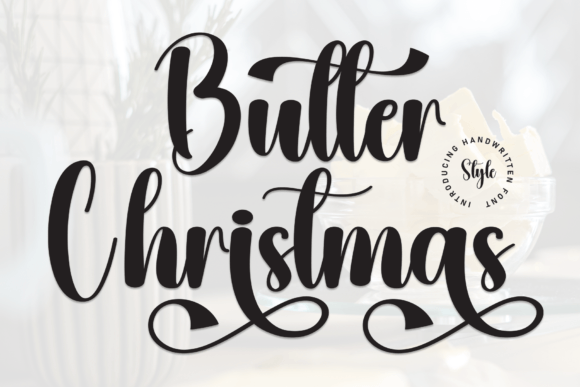 Butter Christmas: A Charming Script Font for Editorial Romance