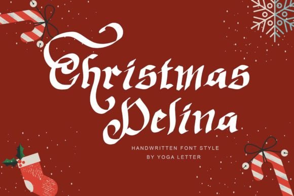 Christmas Delina: A Handwritten Script Font for Elegant Web Typography