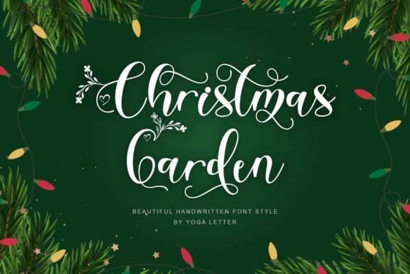 Christmas Garden Font Review: A Handwritten Typeface for Festive Branding