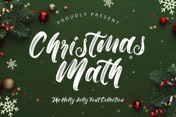 Christmas Math: A Festive Script Font for Polished Branding