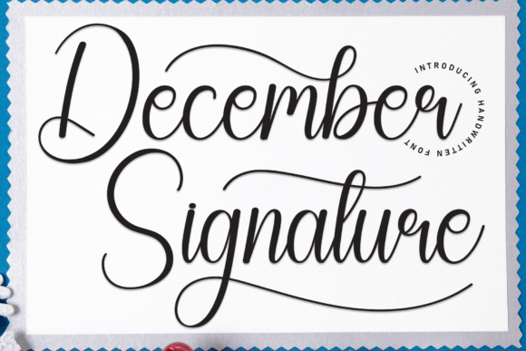 December Signature: Elevating Marketing Visuals with Elegant Script Typography