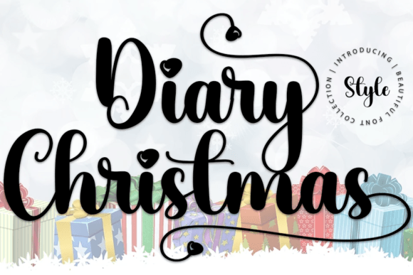 Diary Christmas: A Delicate Handwritten Font for Unique Branding Projects