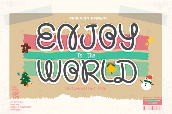Enjoy World: A Sweet Handwritten Font for Web Design Projects