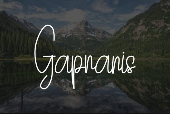 Gapranis: A Handwritten Font That Elevates Modern Editorial Design