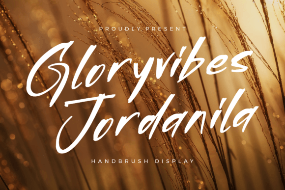 Gloryvibes Jordanila: A Handbrush Script Font That Brings Charm to Every Maker’s Project