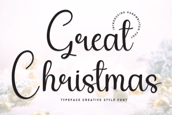 Great Christmas: A Sweet Handwritten Font for Festive Branding Projects