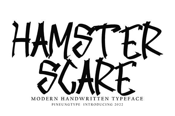 Hamster Scare Font: A Playful Touch for Handmade Labels, Invitations & More