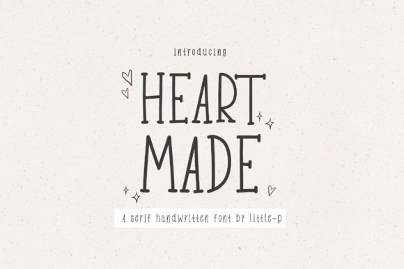 Heart Made: The Farmhouse Serif Font for Crafty Creators