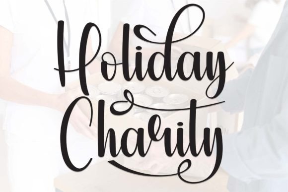 Holiday Charity: A Sweet Script Font for Joyful Branding Projects