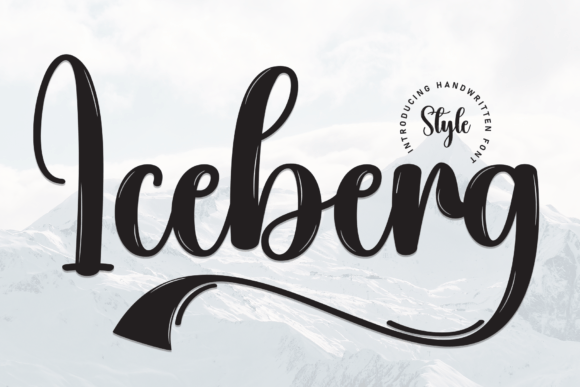 Iceberg: A Cool Handwritten Font for Crafters and Product Designers