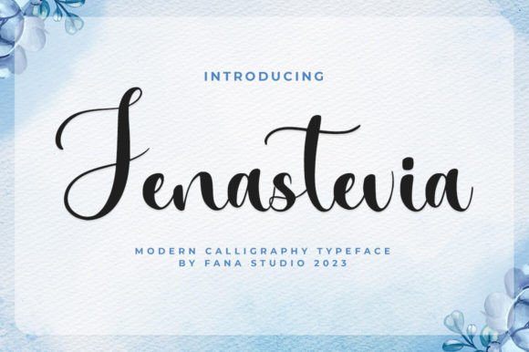 Jenastevia: A Stylish Script Font for Modern Brand Campaigns
