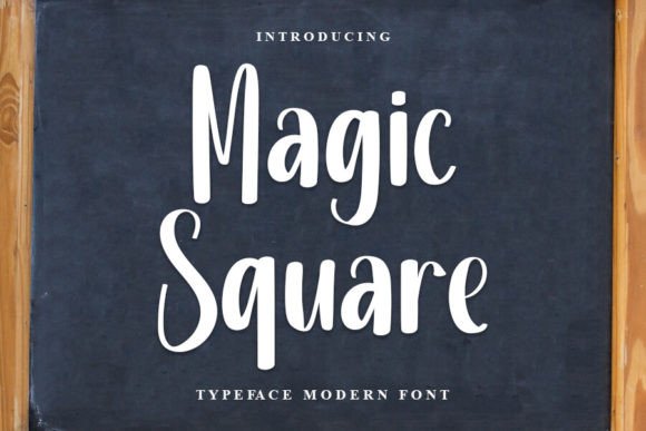 Magic Square: A Handwritten Font for Timeless Craft Designs