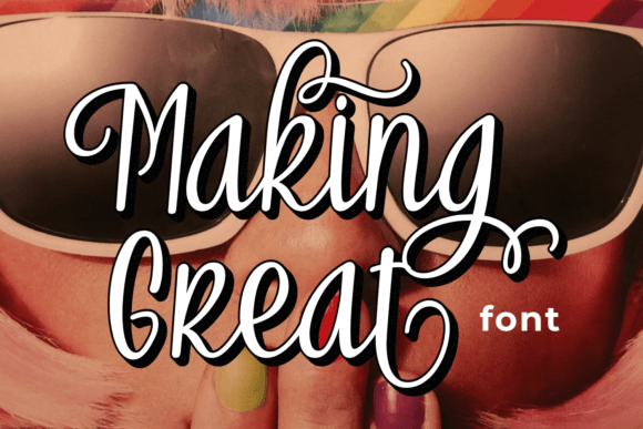 Making Great: A Script Font That Elevates Digital Marketing Design