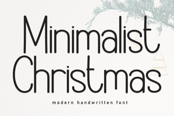 Minimalist Christmas: A Sweet Handwritten Font for Business Branding