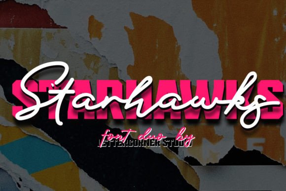 Starhawks Font: Elevating Web Design with Handwritten Charm and Display Boldness