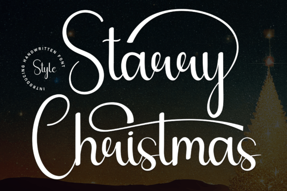 Starry Christmas: A Handwritten Font for Crafty Creations